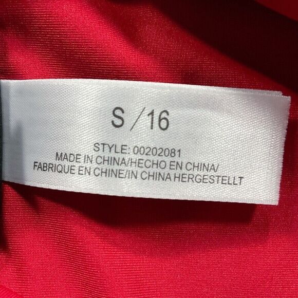 City Chic Womens Swimsuit size 16 new nwt Lace Up One Piece Red Cherry High Leg - Picture 8 of 12